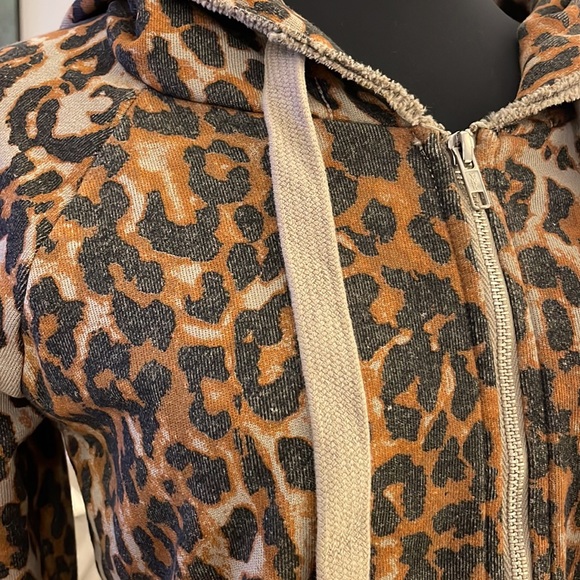 Like New Nsf Leopard Print Hoodie Sz P 